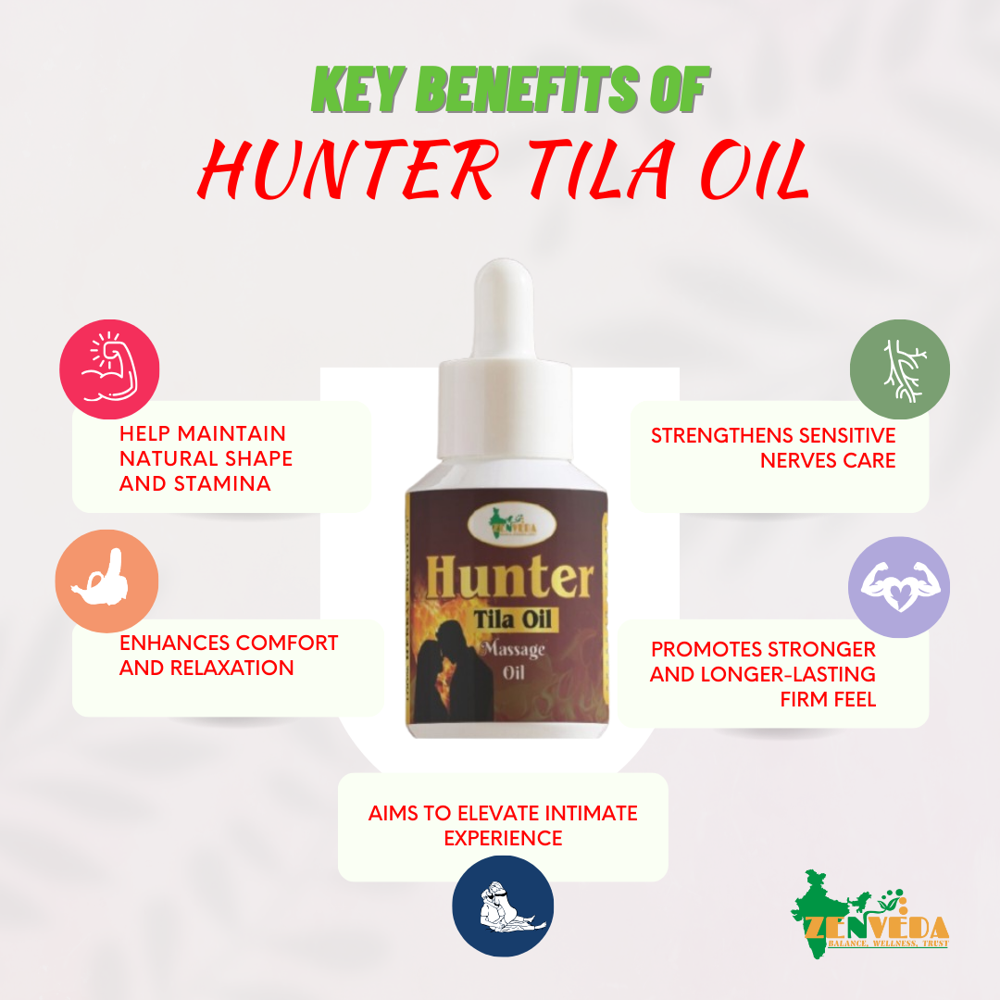 10ml Hunter Tila Massage Oil  For Men