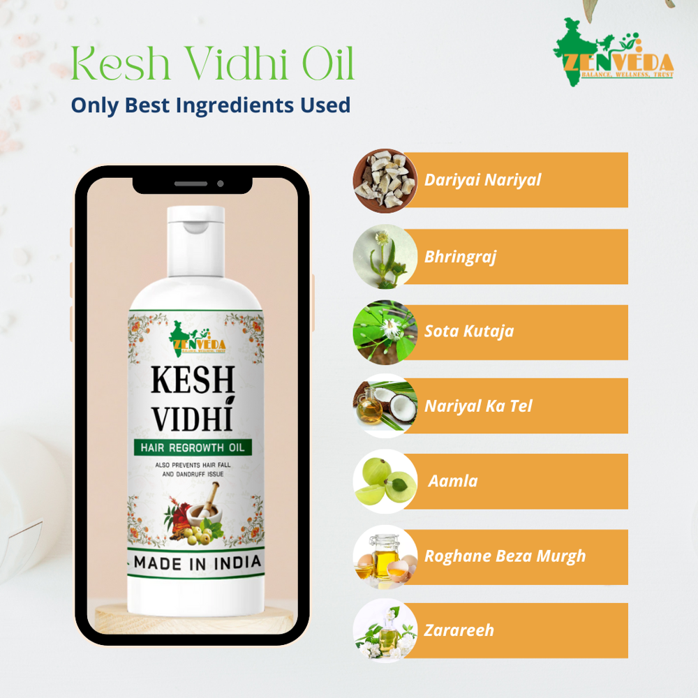 50ml Kesh Vidhi Herbal Regrowth Hair Oil