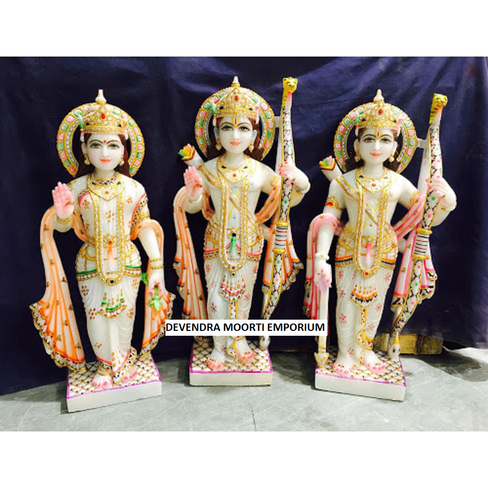 Marble Ramdarbar Statue - Color: White