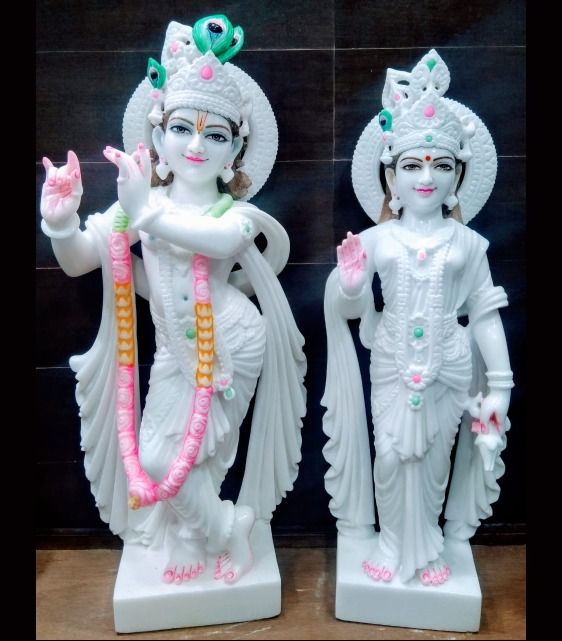 MARBLE RADHA KRISHNA STATUE IN GUJARAT