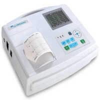 Bpl Ecg Machine - Metal, Portable, White, 220-240v, 3 Channels, 3.5-inch Color Lcd, Automatic Lead Selection, Rechargeable Battery, 500 Ecgs Storage