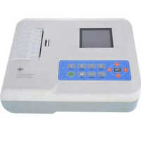 Single Channel Ecg Machine - White Color, Digital, 1.5 Kg Weight, Automatic Lead Selection, Different Sizes Available, Cmrr >60 Db