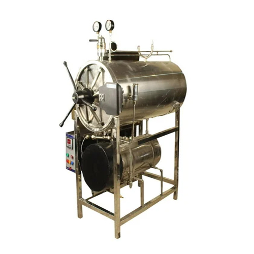 Horizontal High Pressure Steam Sterilizer - Material: Stainless Steel