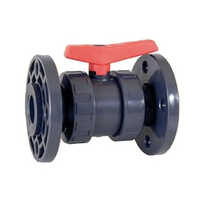 Upvc Flanged Ball Valve - Finish: Polished