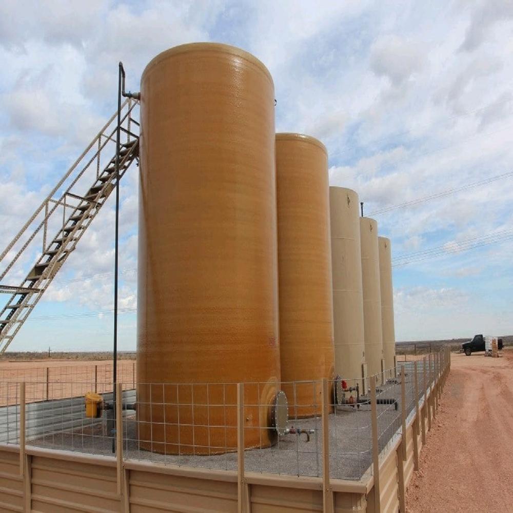 Frp Storage Tank - Customized Sizes 100 To 50,000 Liters, Gray Finish | Versatile Solution For Industrial, Chemical, And Water Storage