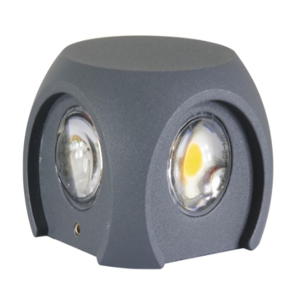LUKER 2W X 4 HALO W33 OUTDOOR WALL LIGHT (LOD548)