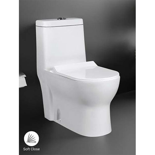 Wall Mounted One Piece Closet 127 - Color: White