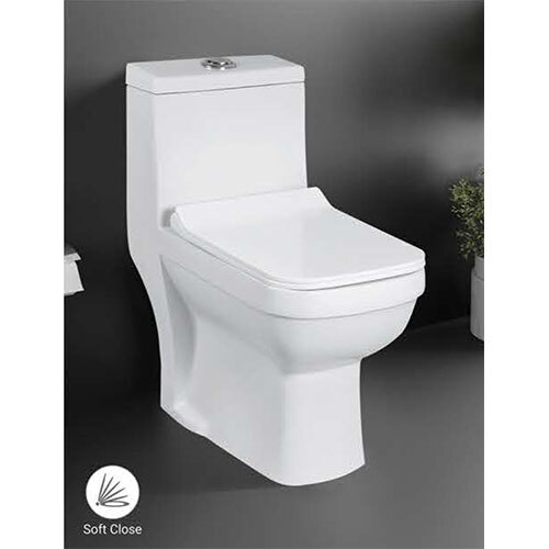 One Piece Ceramic Toilet 130 - Color: White
