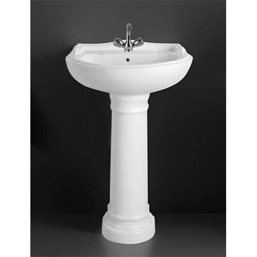 Wash Basin Pedestal 406 - Color: White