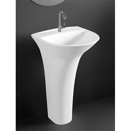 One Piece Wash Basin 506 - Color: White