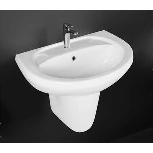 570x415x475mm Wash Basin Half Pedestal