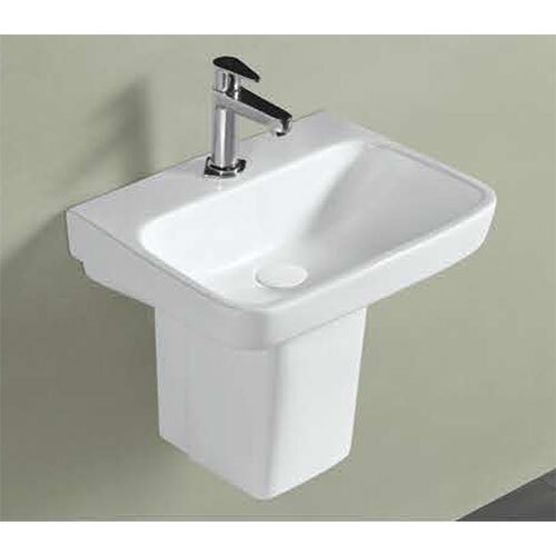 Wash Basin Half Pedestal 460x365x420mm