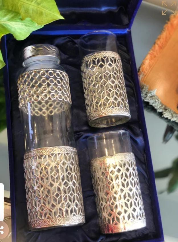 German Silver Glass Bottel Set - Feature: Hygienic