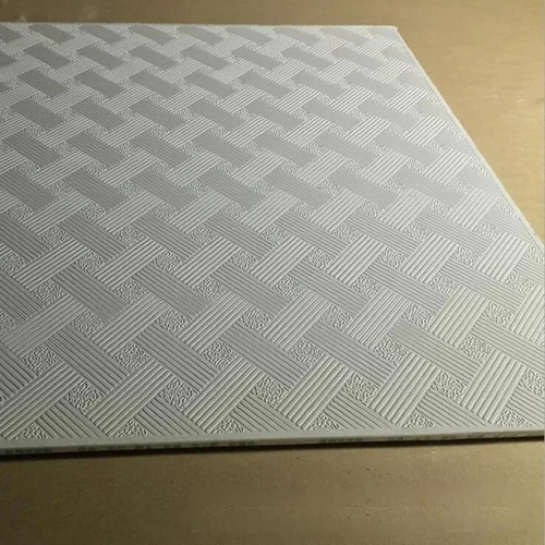 Pvc Gypsum Laminated Ceiling Tiles - Color: Whites