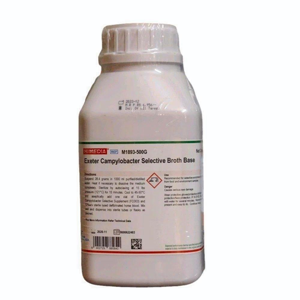 Exeter Campylobacter Selective Broth Base 500G - Packaging Type: Plastic Bottle