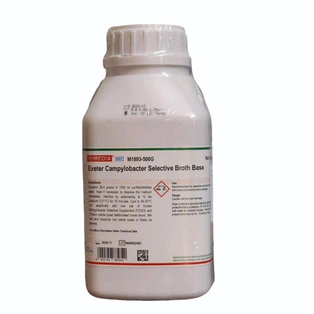 Exeter Campylobacter Selective Broth Base - Packaging Type: Plastic Bottle