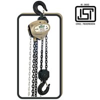 Heavy Duty Chain Pulley Block - Color: Black & Cream Color