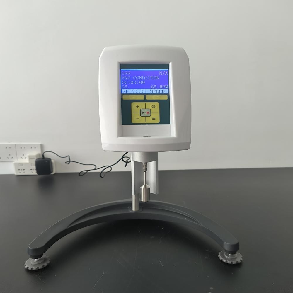 Digital Mini Rotary Viscometer Laboratory Rotational Measurement - Color: White