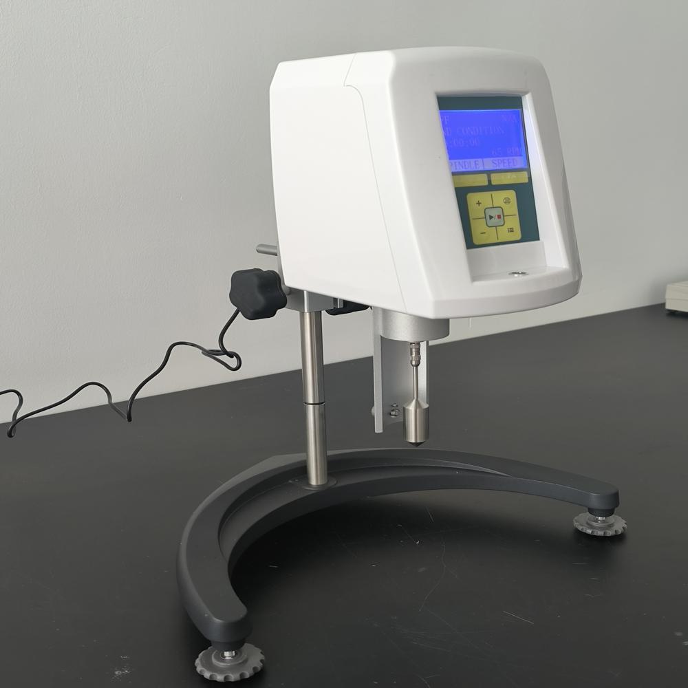 Digital Mini Rotary Viscometer Laboratory Rotational Measurement - Color: White