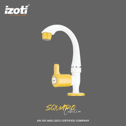 Ptmt Swan Neck Tap - Color: White And Yellow