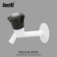 Regular Series Plastic Long Body Bib Cock - Color: White And Black
