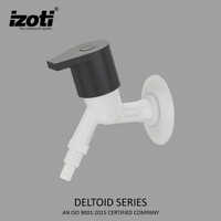 Deltoid Series Nozzle Bib Tap Pillar Tap - Color: White And Black