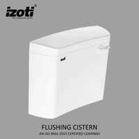Toilet Flushing Cistern - Durable Abs, Customized Size, Glossy White Finish | Efficient Flushing, Rectangular Shape, 1-year Warranty