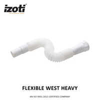 Heavy Flexible Waste Pipe - Color: White