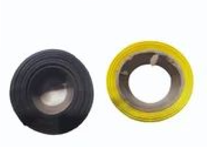 Black And Yellow Colour Tape Rolls - PVC, 48mm x 33m | Strong Adhesive, Weather-Resistant, High-Visibility for Hazard Marking