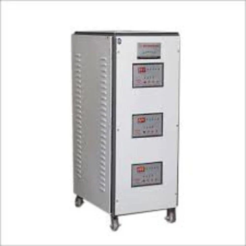 Servo Voltage Stabilizer - Iron Material | 50kva, Three Phase Ac To Dc Converter, 220-240v Input Range, Air Cooled, 1 Year Warranty