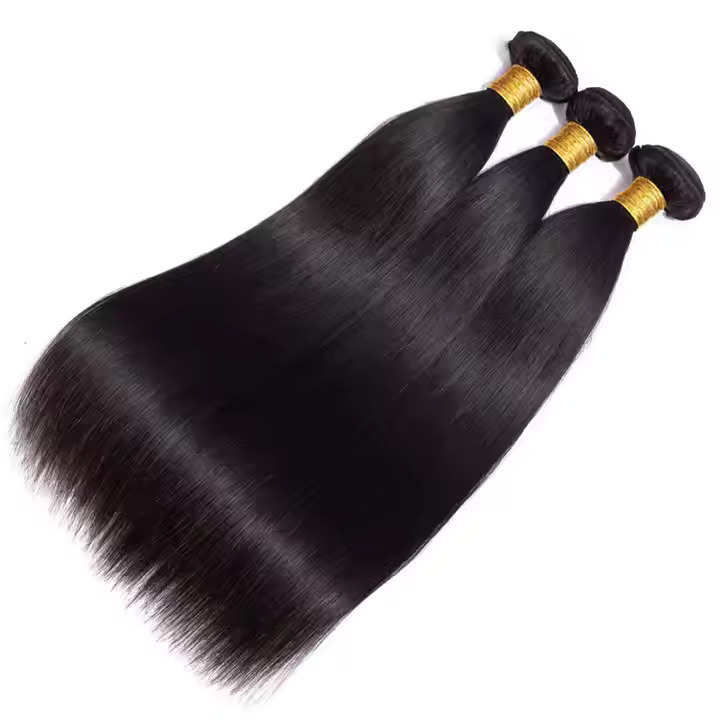 10A Straight Hair Bundles Brazilian Virgin Human Hair Bundles Straight 14 16 18 Inch 100% Unprocessed Virgin Hair Bundles