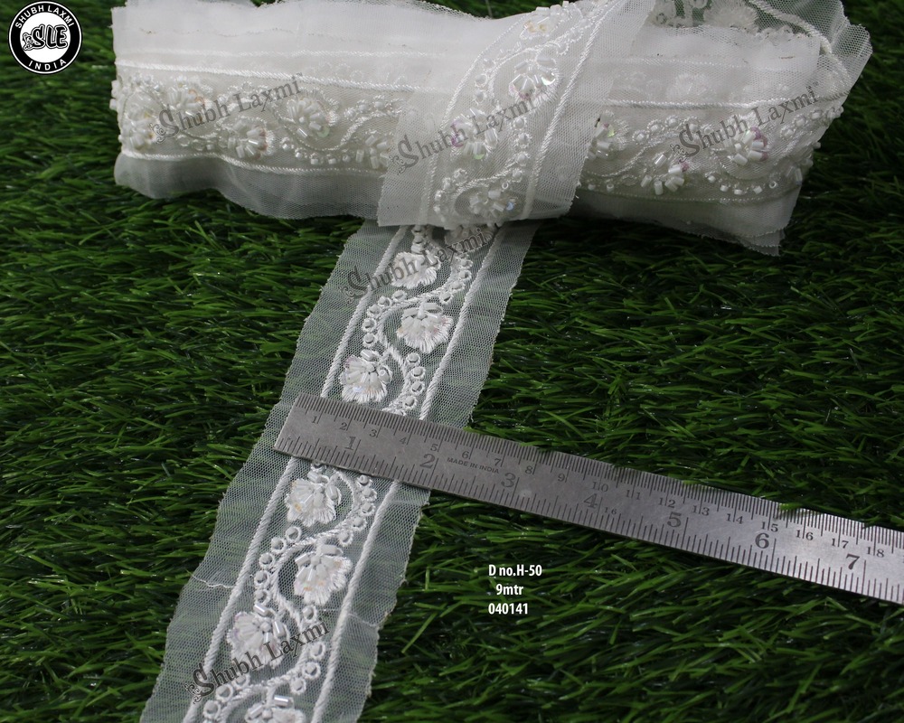 embroidery cutdana fancy lace