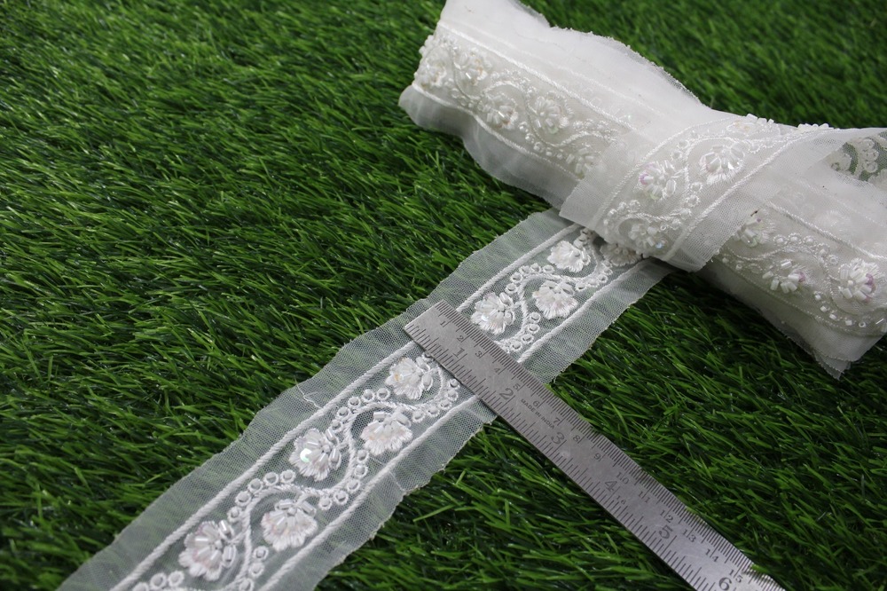 embroidery cutdana fancy lace