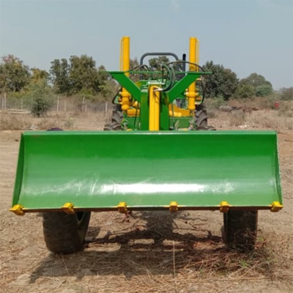 Tractor Grader - Mild Steel Diesel Powered Grader | Mounting Options: Bolt-On Welded Quick-Release Uses: Grading Snow Plowing Earth Moving