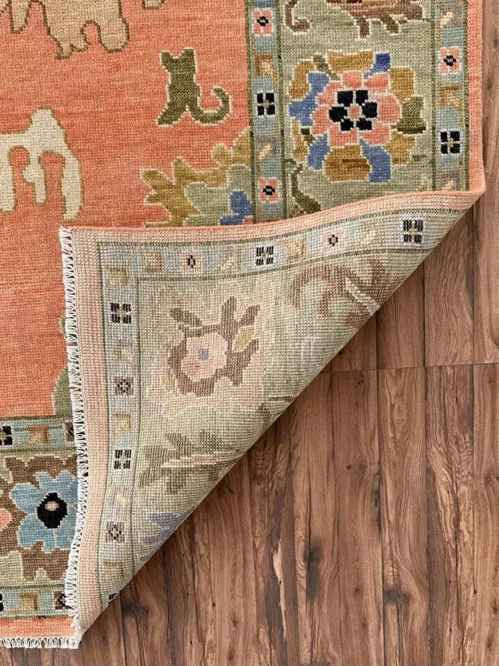 Authentic Hand-Knotted Wool Rug  Persian Traditional Design | Luxury Floor Covering