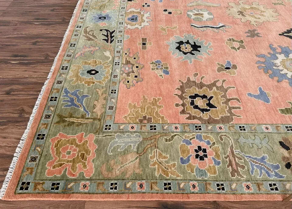 Authentic Hand-Knotted Wool Rug  Persian Traditional Design | Luxury Floor Covering