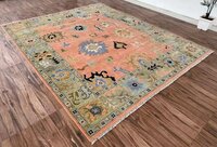 Authentic Hand-Knotted Wool Rug  Persian Traditional Design | Luxury Floor Covering