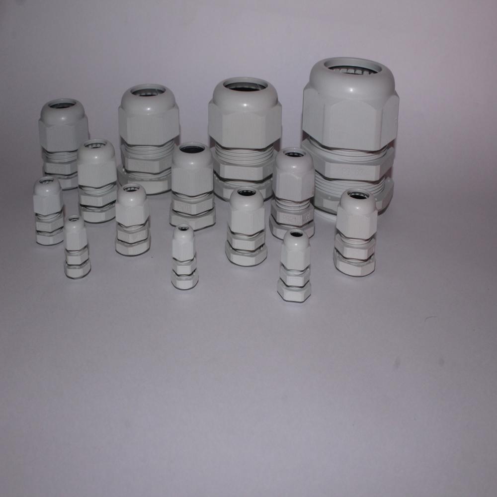 Polyamide Cable Gland - M12 To M63 Sizes, Light Grey/dark Grey/black | Ip68 Waterproof, Tool-free Installation, Uv Resistant
