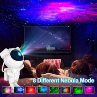 Astronaut Star Galaxy Light Projector With Bluetooth Speaker - Color: White