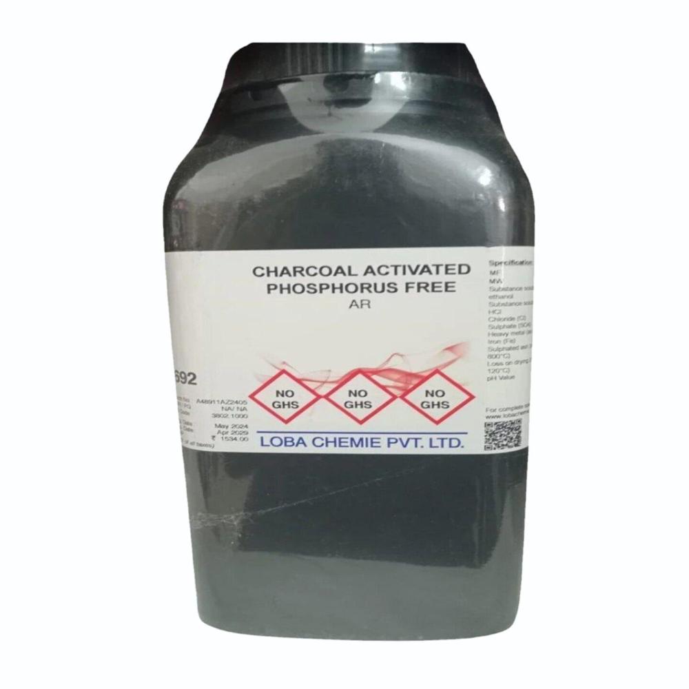 Charcoal Activated Phosphorus Free AR 500g Loba