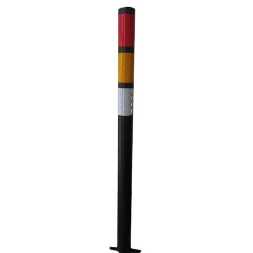Vertex Metal Delineator Post - 3 Foot Dimension, White Color, Weather-resistant Design For Manual Traffic Control