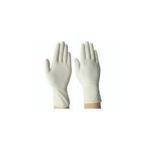 Latex Examination Gloves - Latex Material, Disposable, White Color | Medical Grade Use, Reliable Barrier for Hospital Examinations