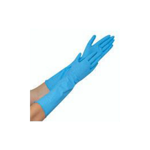 Nitrile Elbow Lenth Gloves - Color: Blue