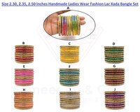 Handmade Ladies Wear Fashion Lac Kada Bangle Set