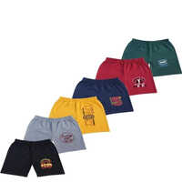 Lycra Cotton Sinker Cotton Half Pant - Color: Multicolored