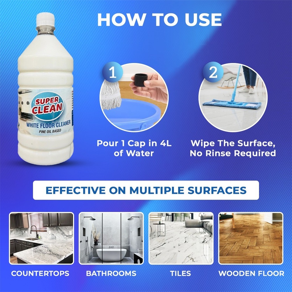 Super Clean Floor Cleaner Pine Oil Base 5 Ltr - Color: Transparent