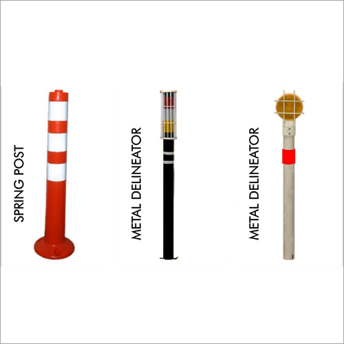 V15 Vertex Pvc Plastic Stand Delineator Post - Color: White