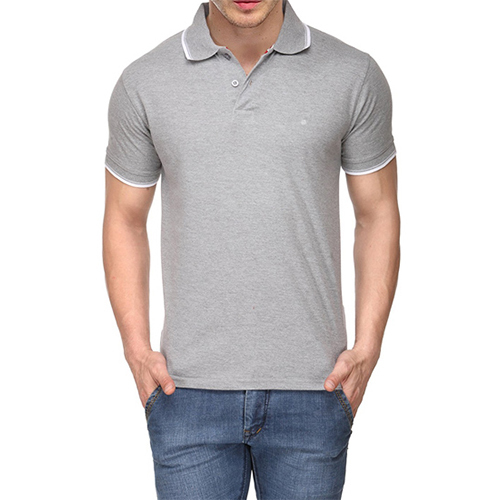 Mens Polo T-Shirt - Color: Grey