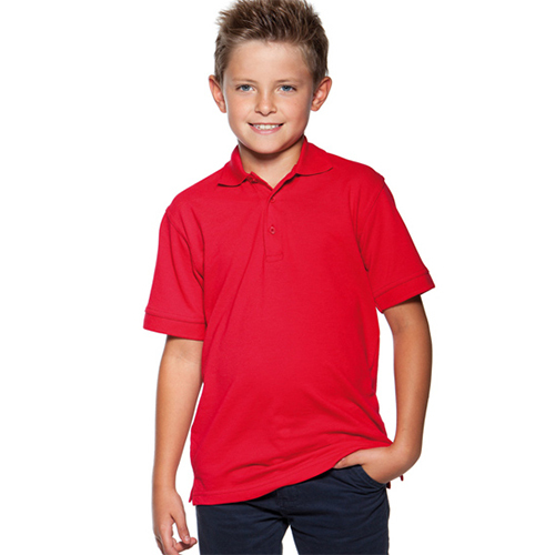 Boys Polo T-shirt - Color: Red