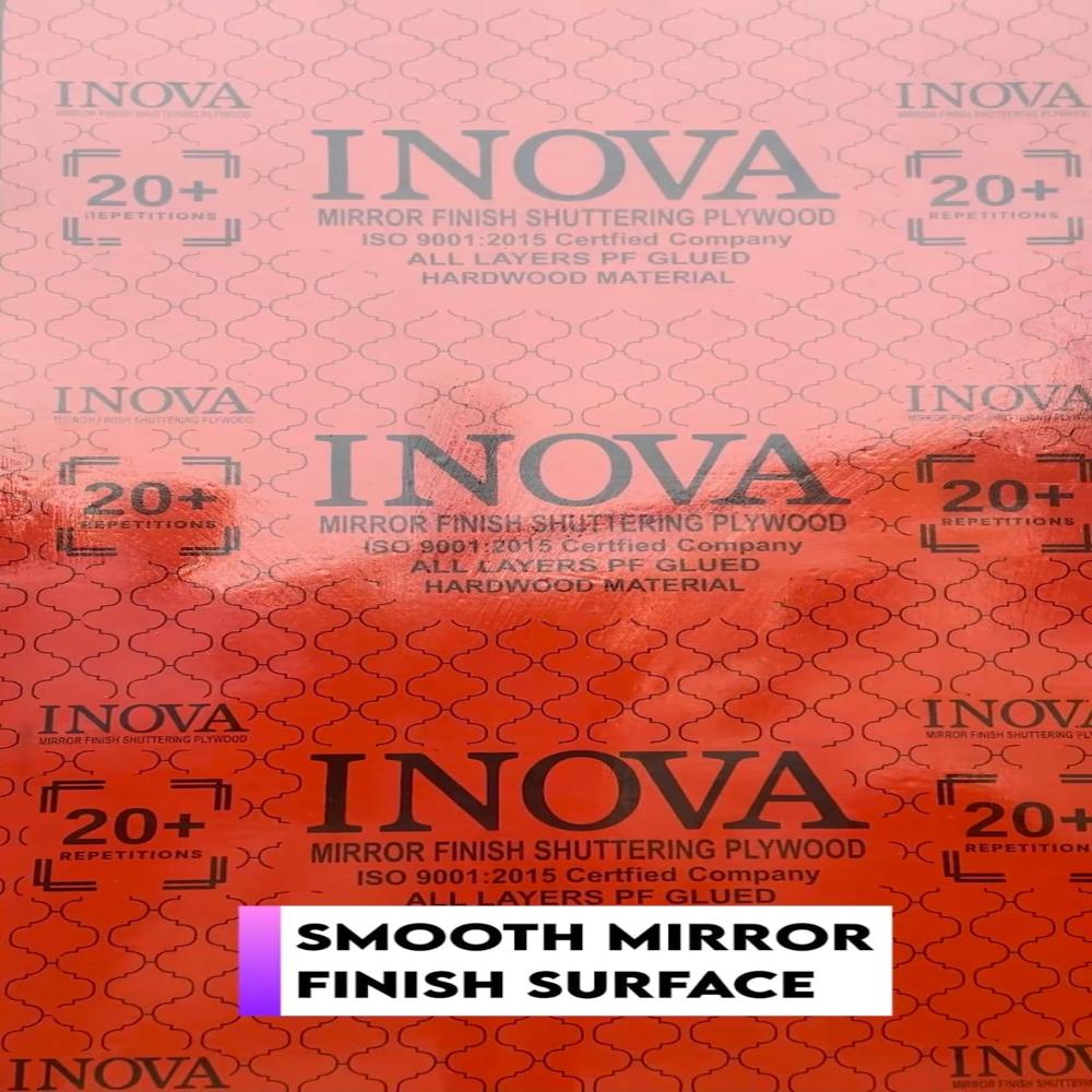 Mirror Finish Film Faced Shuttering Plywood (concrete Shuttering, Formwork Plywood) And Centring Plywood (pf Grade Waterproof Shuttering Plywood) - Core Material: Harwood